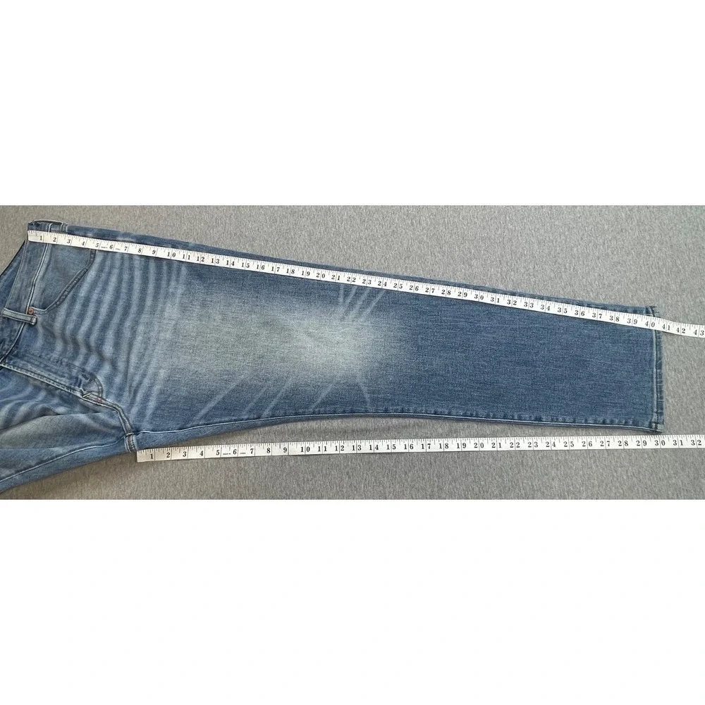 American Eagle Jeans Mens 38 x 32 Blue Cotton Blend Stretch Athletic Fit